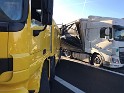 LKW Ladung verschoben A 3 Rich Oberhausen Hoehe AS Koeln Dellbrueck SP P10